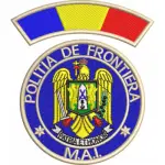 Emblema politia de frontiera romana IGPFR +  EMBLEMA TRICOLOR MANECA ( BRODATA CU ATA METALIZATA AURIU DESCHIS )- PENTRU TINUTA DE SERVICIU