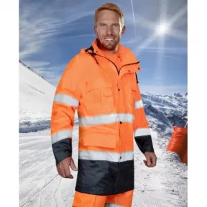 Geaca reflectorizanta ARDON ® MAXWELL portocaliu-albastru H1140 
